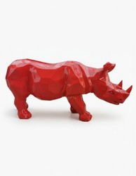 Casa Padrino sculpture décorative de luxe Tier Nashorn H. 38 cm - Sculpture décorative - Figurine décorative - Figurine animale - Décoration de jardin Casa Padrino sculpture décorative de luxe Tier Nashorn H. 38 cm - Sculpture décorative - Figurine décorative - Figurine animale - Décoration de jardin