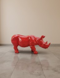 Casa Padrino sculpture décorative de luxe Tier Nashorn H. 38 cm - Sculpture décorative - Figurine décorative - Figurine animale - Décoration de jardin Casa Padrino sculpture décorative de luxe Tier Nashorn H. 38 cm - Sculpture décorative - Figurine décorative - Figurine animale - Décoration de jardin