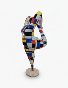 Casa Padrino sculpture décorative de luxe Statue Turnerin Mondrian H. 141 cm - Immense sculpture de jardin - Sculpture grandeur nature - Sculpture décorative XXL Casa Padrino sculpture décorative de luxe Statue Turnerin Mondrian H. 141 cm - Immense sculpture de jardin - Sculpture grandeur nature - Sculpture décorative XXL