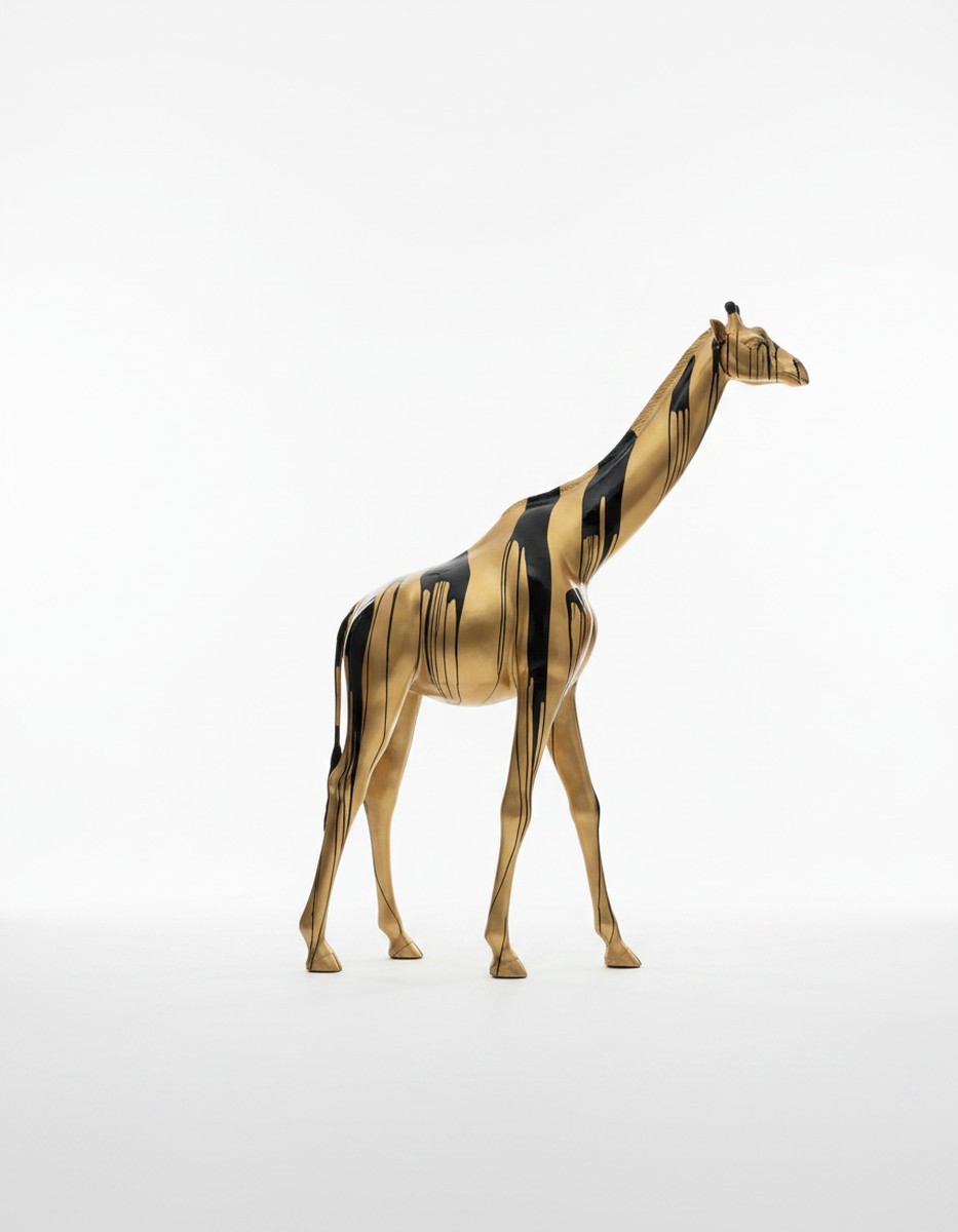 Casa Padrino sculpture décorative de luxe Giraffe G Trash Schwarz H. 320 cm - Immense sculpture de jardin - Sculpture grandeur nature - Sculpture décorative XXL Casa Padrino sculpture décorative de luxe Giraffe G Trash Schwarz H. 320 cm - Immense sculpture de jardin - Sculpture grandeur nature - Sculpture décorative XXL