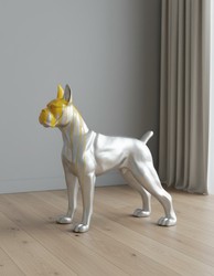 Casa Padrino scultura decorativa di lusso Hund Riesenboxer A. 180 cm - Enorme scultura da giardino - Scultura a grandezza naturale - Scultura decorativa XXL Casa Padrino scultura decorativa di lusso Hund Riesenboxer A. 180 cm - Enorme scultura da giardino - Scultura a grandezza naturale - Scultura decorativa XXL