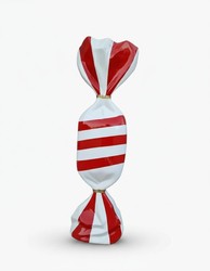 Casa Padrino sculpture décorative de luxe Deko Objekt Weiß Rot Gestreifte Süßigkeiten H. 99 cm - Sculpture décorative - Figurine décorative - Figurine animale - Décoration de jardin Casa Padrino sculpture décorative de luxe Deko Objekt Weiß Rot Gestreifte Süßigkeiten H. 99 cm - Sculpture décorative - Figurine décorative - Figurine animale - Décoration de jardin