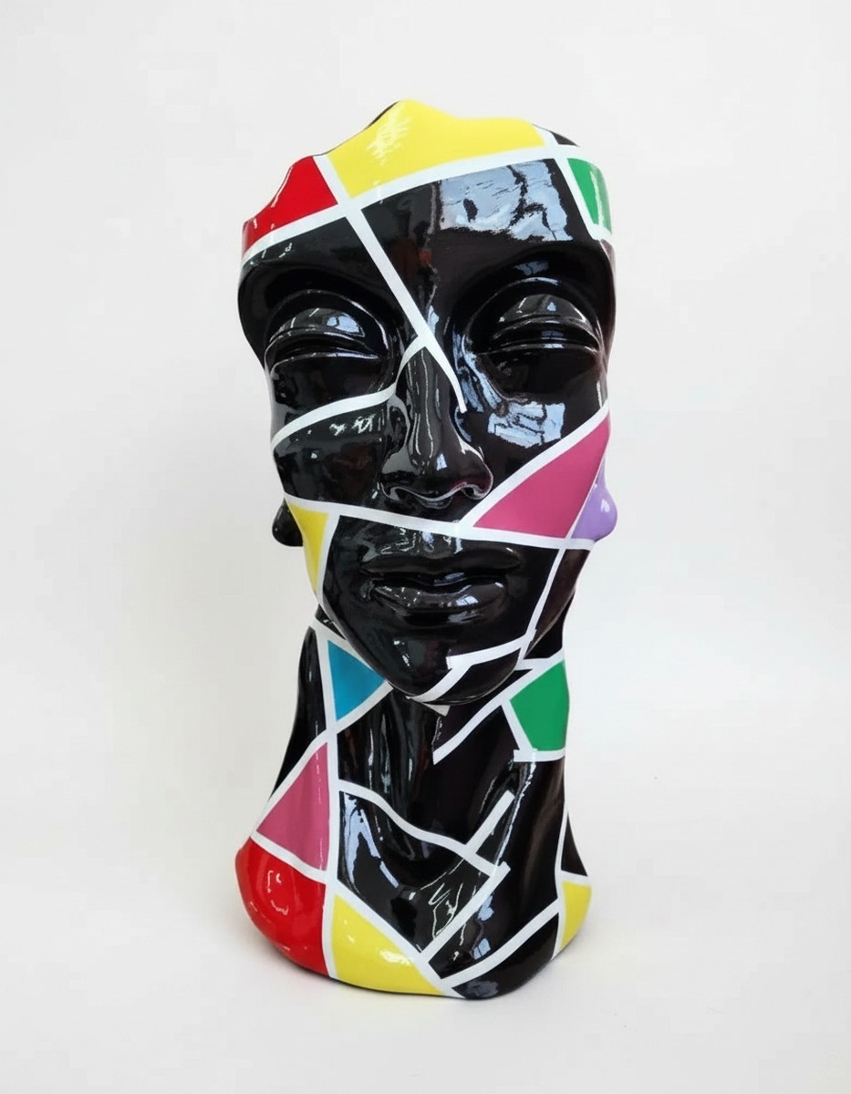 Casa Padrino scultura decorativa di lusso Deko Objekt Mosaik Männerbüste A. 70 cm - Scultura decorativa - Figura decorativa - Figura animale - Decorazione da giardino Casa Padrino scultura decorativa di lusso Deko Objekt Mosaik Männerbüste A. 70 cm - Scultura decorativa - Figura decorativa - Figura animale - Decorazione da giardino