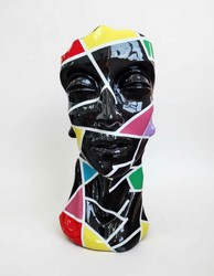 Casa Padrino scultura decorativa di lusso Deko Objekt Mosaik Männerbüste A. 70 cm - Scultura decorativa - Figura decorativa - Figura animale - Decorazione da giardino Casa Padrino scultura decorativa di lusso Deko Objekt Mosaik Männerbüste A. 70 cm - Scultura decorativa - Figura decorativa - Figura animale - Decorazione da giardino