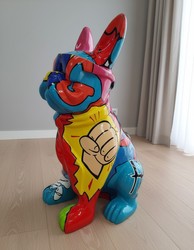 Casa Padrino scultura decorativa di lusso Hund Bulldogge Brille Krawatte Comics A. 120 cm - Enorme scultura da giardino - Scultura a grandezza naturale - Scultura decorativa XXL Casa Padrino scultura decorativa di lusso Hund Bulldogge Brille Krawatte Comics A. 120 cm - Enorme scultura da giardino - Scultura a grandezza naturale - Scultura decorativa XXL