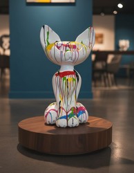 Casa Padrino scultura decorativa di lusso Katze Große Ägyptische Trash A. 130 cm - Enorme scultura da giardino - Scultura a grandezza naturale - Scultura decorativa XXL Casa Padrino scultura decorativa di lusso Katze Große Ägyptische Trash A. 130 cm - Enorme scultura da giardino - Scultura a grandezza naturale - Scultura decorativa XXL