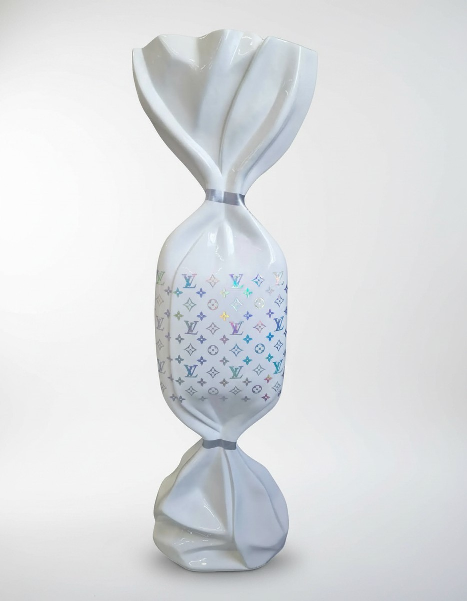 Casa Padrino scultura decorativa di lusso Deko Objekt Candy Louis Vuitton Monogramme A. 99 cm - Scultura decorativa - Figura decorativa - Figura animale - Decorazione da giardino Casa Padrino scultura decorativa di lusso Deko Objekt Candy Louis Vuitton Monogramme A. 99 cm - Scultura decorativa - Figura decorativa - Figura animale - Decorazione da giardino