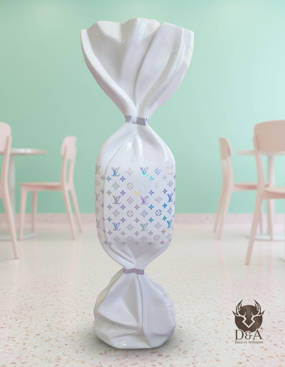 Casa Padrino scultura decorativa di lusso Deko Objekt Candy Louis Vuitton Monogramme A. 99 cm - Scultura decorativa - Figura decorativa - Figura animale - Decorazione da giardino Casa Padrino scultura decorativa di lusso Deko Objekt Candy Louis Vuitton Monogramme A. 99 cm - Scultura decorativa - Figura decorativa - Figura animale - Decorazione da giardino