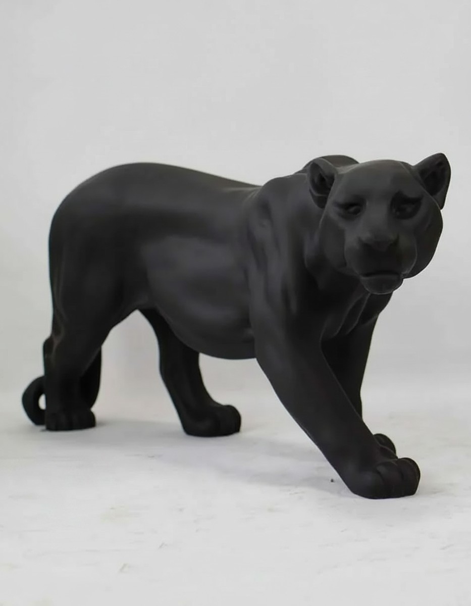 Casa Padrino sculpture décorative de luxe Raubkatze Panther H. 72 cm - Sculpture décorative - Figurine décorative - Figurine animale - Décoration de jardin Casa Padrino sculpture décorative de luxe Raubkatze Panther H. 72 cm - Sculpture décorative - Figurine décorative - Figurine animale - Décoration de jardin