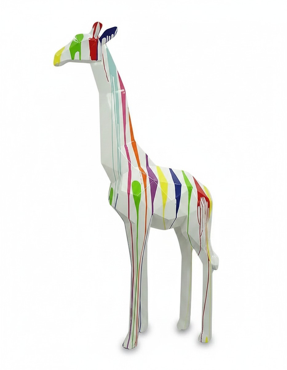 Casa Padrino sculpture décorative de luxe Giraffe Facettierter Trash H. 200 cm - Immense sculpture de jardin - Sculpture grandeur nature - Sculpture décorative XXL Casa Padrino sculpture décorative de luxe Giraffe Facettierter Trash H. 200 cm - Immense sculpture de jardin - Sculpture grandeur nature - Sculpture décorative XXL