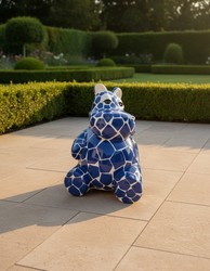 Casa Padrino scultura decorativa di lusso Nilpferd Sitzend Mosaik A. 95 cm - Scultura decorativa - Figura decorativa - Figura animale - Decorazione da giardino Casa Padrino scultura decorativa di lusso Nilpferd Sitzend Mosaik A. 95 cm - Scultura decorativa - Figura decorativa - Figura animale - Decorazione da giardino