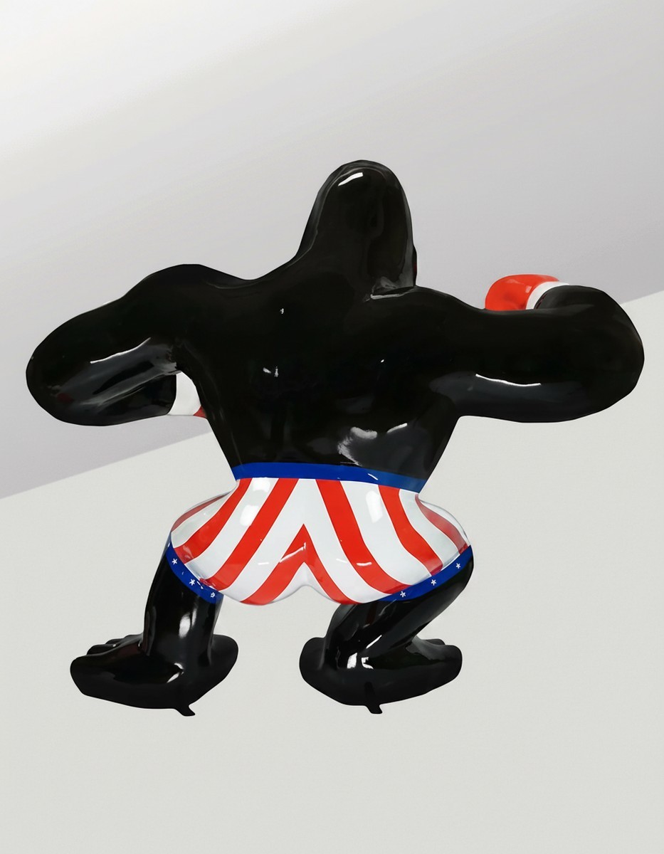 Casa Padrino sculpture décorative de luxe Affe Rocky Wütende Gorilla Boxer 2XL H. 110 cm - Immense sculpture de jardin - Sculpture grandeur nature - Sculpture décorative XXL Casa Padrino sculpture décorative de luxe Affe Rocky Wütende Gorilla Boxer 2XL H. 110 cm - Immense sculpture de jardin - Sculpture grandeur nature - Sculpture décorative XXL