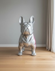 Casa Padrino sculpture décorative de luxe Hund Riesige Sitzend Bulldogge Gold H. 250 cm - Immense sculpture de jardin - Sculpture grandeur nature - Sculpture décorative XXL Casa Padrino sculpture décorative de luxe Hund Riesige Sitzend Bulldogge Gold H. 250 cm - Immense sculpture de jardin - Sculpture grandeur nature - Sculpture décorative XXL