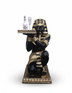 Casa Padrino scultura decorativa di lusso Statue Pharao Einem Tablett A. 90 cm - Scultura decorativa - Figura decorativa - Figura animale - Decorazione da giardino Casa Padrino scultura decorativa di lusso Statue Pharao Einem Tablett A. 90 cm - Scultura decorativa - Figura decorativa - Figura animale - Decorazione da giardino