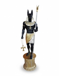 Casa Padrino scultura decorativa di lusso Statue Anubis A. 230 cm - Enorme scultura da giardino - Scultura a grandezza naturale - Scultura decorativa XXL Casa Padrino scultura decorativa di lusso Statue Anubis A. 230 cm - Enorme scultura da giardino - Scultura a grandezza naturale - Scultura decorativa XXL