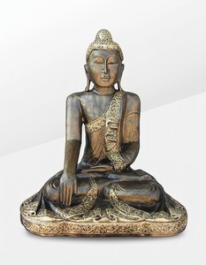 Casa Padrino escultura decorativa de lujo Statue Sitzend Buddha A. 60 cm - Escultura decorativa - Figura decorativa - Figura de animal - Decoración de jardín Casa Padrino escultura decorativa de lujo Statue Sitzend Buddha A. 60 cm - Escultura decorativa - Figura decorativa - Figura de animal - Decoración de jardín
