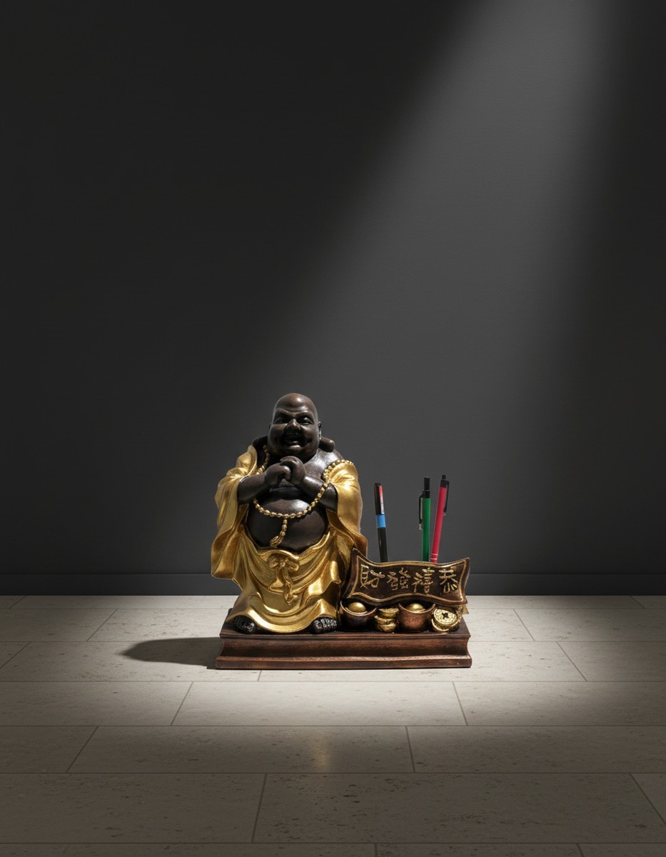 Casa Padrino sculpture décorative de luxe Statue Buddha Stiftehalter H. 28 cm - Sculpture décorative - Figurine décorative - Figurine animale - Décoration de jardin Casa Padrino sculpture décorative de luxe Statue Buddha Stiftehalter H. 28 cm - Sculpture décorative - Figurine décorative - Figurine animale - Décoration de jardin