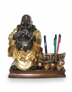 Casa Padrino escultura decorativa de lujo Statue Buddha Stiftehalter A. 28 cm - Escultura decorativa - Figura decorativa - Figura de animal - Decoración de jardín Casa Padrino escultura decorativa de lujo Statue Buddha Stiftehalter A. 28 cm - Escultura decorativa - Figura decorativa - Figura de animal - Decoración de jardín