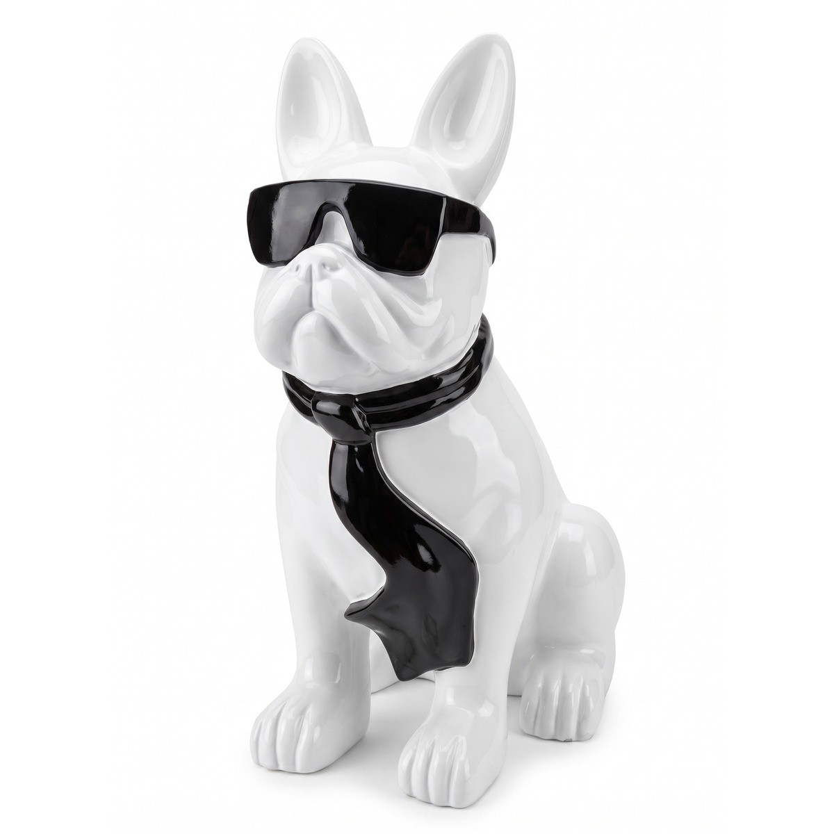Casa Padrino escultura decorativa de lujo Hund Bulldogge Brille Krawatte A. 196 cm - Escultura de jardín enorme - Escultura de tamaño natural - Escultura decorativa XXL Casa Padrino escultura decorativa de lujo Hund Bulldogge Brille Krawatte A. 196 cm - Escultura de jardín enorme - Escultura de tamaño natural - Escultura decorativa XXL