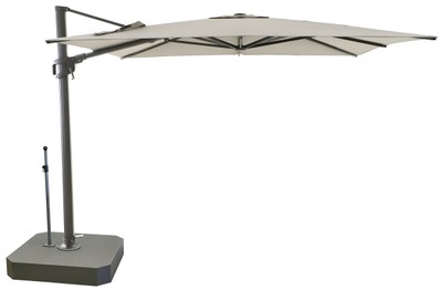 Casa Padrino Ombrellone a braccio di lusso Antracite / Grigio - Parasole quadrato 300 x 300 cm