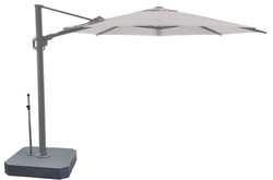 Casa Padrino Ombrellone a braccio di lusso Antracite / Grigio - Parasole quadrato 300 x 300 cm