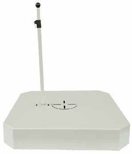Casa Padrino Base per Ombrellone di Lusso Bianco - Supporto Mobile con Copertura in Alluminio - 81 x 81 cm, 180 kg