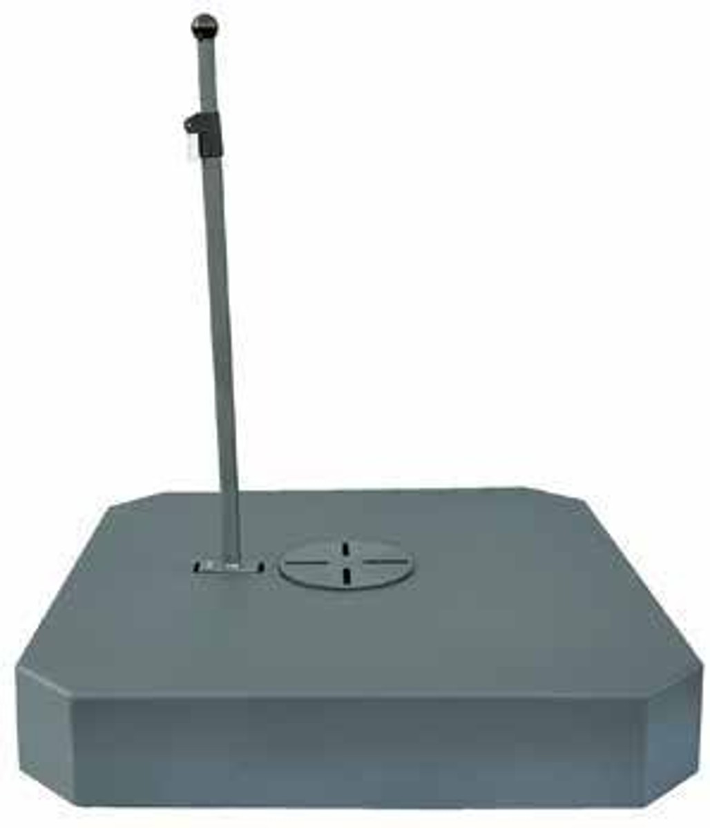 Casa Padrino Base per ombrellone di lusso antracite - Supporto mobile con copertura in alluminio - 81 x 81 cm, 240 kg Casa Padrino Base per ombrellone di lusso antracite - Supporto mobile con copertura in alluminio - 81 x 81 cm, 240 kg