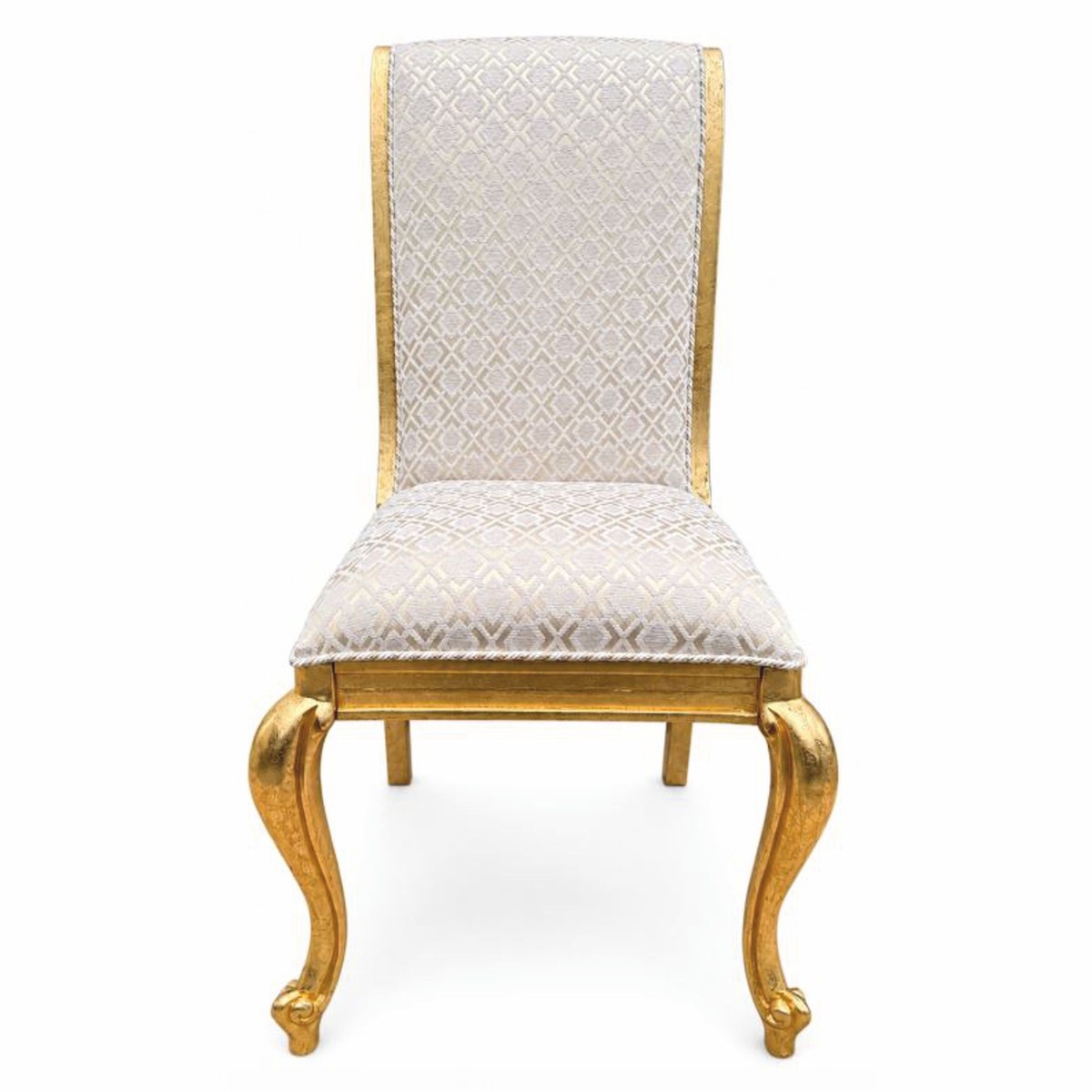 Prunkvolles Luxus Barock Esszimmer Stuhl 6er Set Weiß Gold Prunkvolles Luxus Barock Esszimmer Stuhl 6er Set Weiß Gold