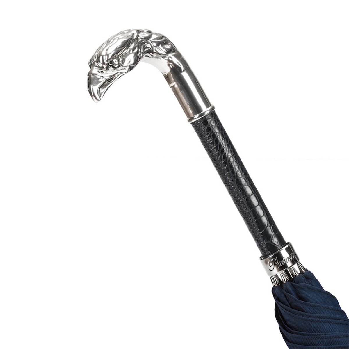 Casa Padrino Paraguas de lujo hombre con mango águila - Hecho a mano en Italia - Longitud 95cm Diámetro 110cm Casa Padrino Paraguas de lujo hombre con mango águila - Hecho a mano en Italia - Longitud 95cm Diámetro 110cm