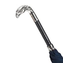 Casa Padrino Paraguas de lujo hombre con mango águila - Hecho a mano en Italia - Longitud 95cm Diámetro 110cm Casa Padrino Paraguas de lujo hombre con mango águila - Hecho a mano en Italia - Longitud 95cm Diámetro 110cm