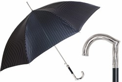 Casa Padrino Paraguas de lujo hombre Dandy 2 hecho a mano mango metal 95cm largo 110cm diametro