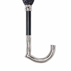 Casa Padrino Paraguas de lujo hombre Dandy 2 hecho a mano mango metal 95cm largo 110cm diametro