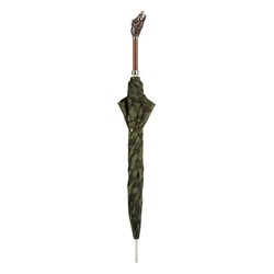 Casa Padrino Paraguas de lujo camuflaje para hombre con motivo de cocodrilo, mango de laton esmaltado, 95cm largo, 110cm diametro Casa Padrino Paraguas de lujo camuflaje para hombre con motivo de cocodrilo, mango de laton esmaltado, 95cm largo, 110cm diametro