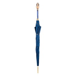 Casa Padrino Paraguas de lujo para hombre Tutankhamon - Apertura automática - 100% Poliéster - Mango de latón esmaltado - 97cm / 110cm