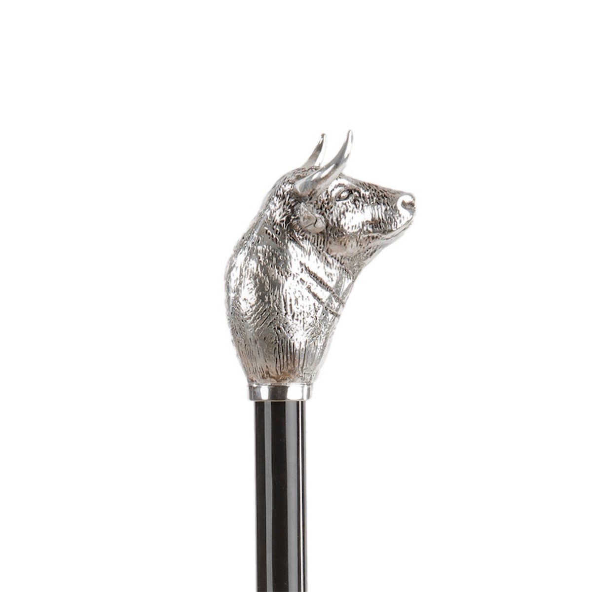 Casa Padrino Paraguas de Lujo para Hombre Toro - Hecho a mano en Italia, Mango de Latón, 95cm, 110cm Casa Padrino Paraguas de Lujo para Hombre Toro - Hecho a mano en Italia, Mango de Latón, 95cm, 110cm