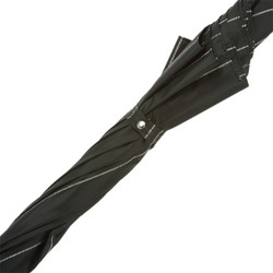 Casa Padrino Paraguas de lujo hombre Dandy a rayas - Hecho a mano en Italia, mango de latón, longitud 95cm, diámetro 110cm Casa Padrino Paraguas de lujo hombre Dandy a rayas - Hecho a mano en Italia, mango de latón, longitud 95cm, diámetro 110cm