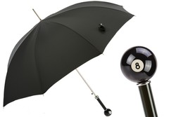 Casa Padrino Parapluie de luxe pour homme avec boule de billard n8 - Ouverture automatique - 100% polyester - Poignée en résine - 95cm Casa Padrino Parapluie de luxe pour homme avec boule de billard n8 - Ouverture automatique - 100% polyester - Poignée en résine - 95cm