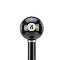 Casa Padrino Parapluie de luxe pour homme avec boule de billard n8 - Ouverture automatique - 100% polyester - Poignée en résine - 95cm Casa Padrino Parapluie de luxe pour homme avec boule de billard n8 - Ouverture automatique - 100% polyester - Poignée en résine - 95cm