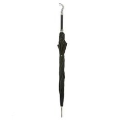 Casa Padrino Paraguas de lujo para hombre con cobra - Hecho a mano en Italia, latón, longitud 95cm, diámetro 110cm