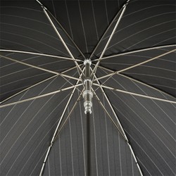Casa Padrino Paraguas de lujo para hombre con cobra - Hecho a mano en Italia, latón, longitud 95cm, diámetro 110cm
