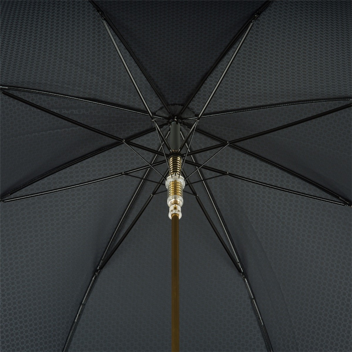Casa Padrino Paraguas de lujo para hombre con cabeza de león dorada - Apertura automática - 100% Poliéster - Mango de resina esmaltada oro - 95cm x 11 Casa Padrino Paraguas de lujo para hombre con cabeza de león dorada - Apertura automática - 100% Poliéster - Mango de resina esmaltada oro - 95cm x 11