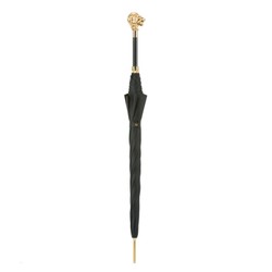 Casa Padrino Paraguas de lujo para hombre con cabeza de león dorada - Apertura automática - 100% Poliéster - Mango de resina esmaltada oro - 95cm x 11 Casa Padrino Paraguas de lujo para hombre con cabeza de león dorada - Apertura automática - 100% Poliéster - Mango de resina esmaltada oro - 95cm x 11