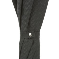 Casa Padrino Paraguas de lujo negro para hombre con empuñadura de calavera negra - Apertura automática - 100% Poliéster - 95cm