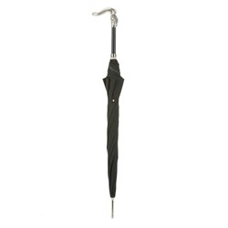 Casa Padrino Paraguas de lujo hombre con serpiente de plata - Hecho a mano en Italia, Longitud 95cm, Diámetro 110cm