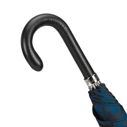 Casa Padrino Paraguas de lujo para hombre estampado camuflaje azul - Hecho a mano en Italia - Longitud 95cm Diametro 110cm