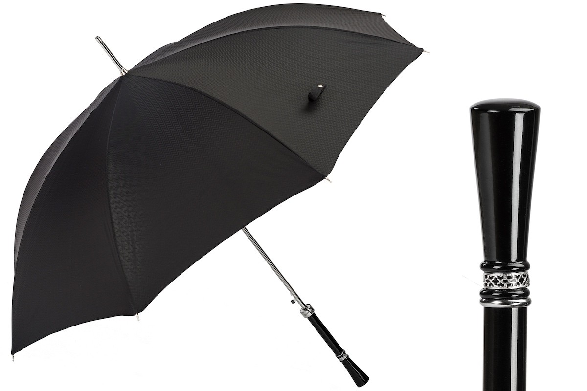 Casa Padrino Paraguas de lujo elegante para hombre - Apertura automática - 100% Poliéster - Mango de lujo - Longitud 95cm - Diámetro 110cm Casa Padrino Paraguas de lujo elegante para hombre - Apertura automática - 100% Poliéster - Mango de lujo - Longitud 95cm - Diámetro 110cm