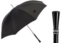 Casa Padrino Paraguas de lujo elegante para hombre - Apertura automática - 100% Poliéster - Mango de lujo - Longitud 95cm - Diámetro 110cm Casa Padrino Paraguas de lujo elegante para hombre - Apertura automática - 100% Poliéster - Mango de lujo - Longitud 95cm - Diámetro 110cm