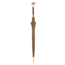 Casa Padrino Paraguas de lujo para hombre con motivo Jack Russell - Apertura automática - Mango de latón esmaltado - Longitud 95cm