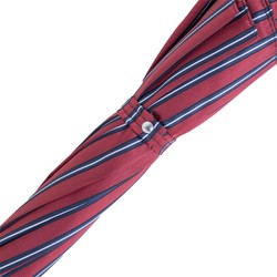 Casa Padrino Paraguas de lujo a rayas para hombre con mango de cuero - Hecho a mano en Italia, 95cm longitud, 110cm diámetro Casa Padrino Paraguas de lujo a rayas para hombre con mango de cuero - Hecho a mano en Italia, 95cm longitud, 110cm diámetro