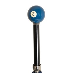 Casa Padrino Paraguas de lujo hombre Bola de billar n.º 2 - Apertura automática - 100% Poliéster - Mango de resina - L 95cm D 110cm Casa Padrino Paraguas de lujo hombre Bola de billar n.º 2 - Apertura automática - 100% Poliéster - Mango de resina - L 95cm D 110cm